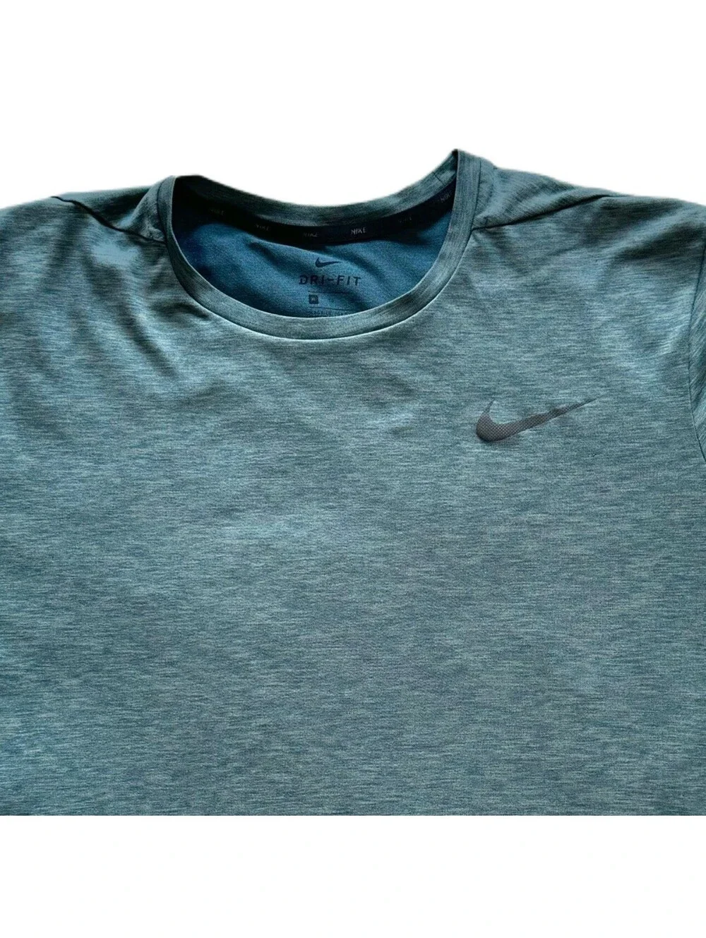 Nike Dri-FIT XL Men’s Athletic Training Tee Shirt Blue Green Heather